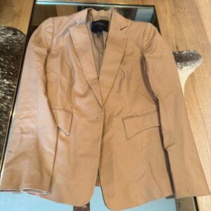 Pre-Loved Roberto Rodrigez Tan Cotton Blazer - Women's Size 6